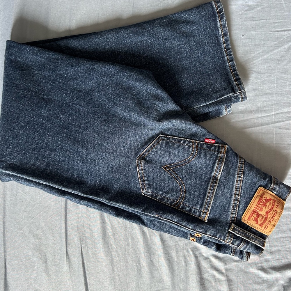 Levi's Dark Blue High Rise Jeans Classic Denim